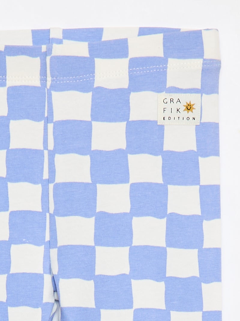 Legging met fantaisieprint - Grafik Edition Paars - Kiabi