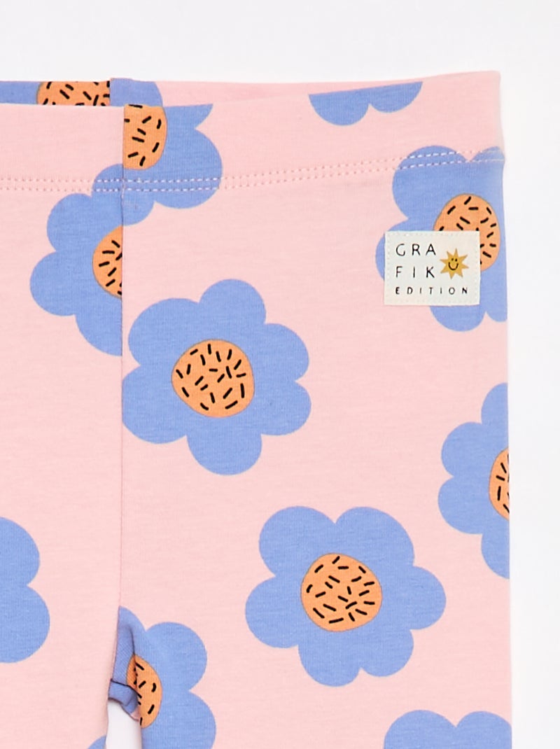 Legging met fantaisieprint - Grafik Edition Rose - Kiabi