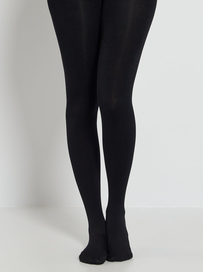 Legging met fleece voering zwart - Kiabi