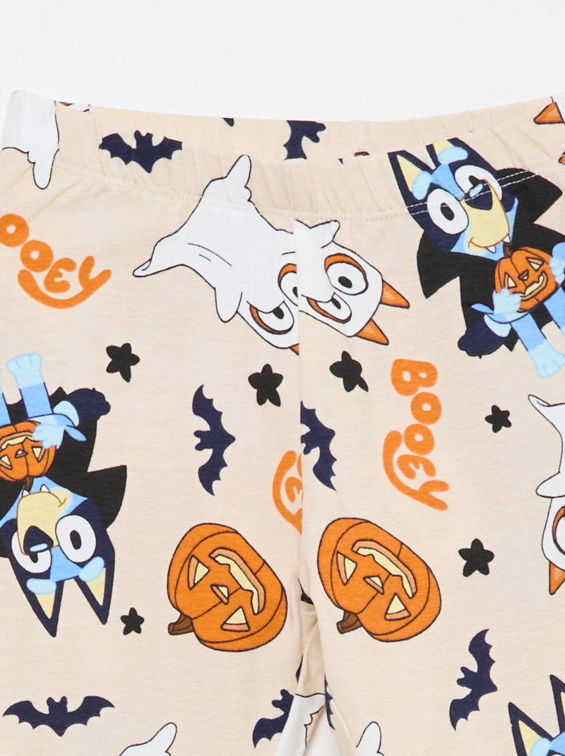 Legging met 'Halloween' print 'Bluey' Wit - Kiabi