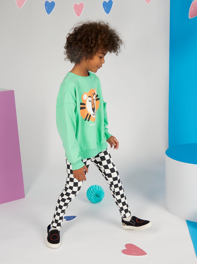 Legging met print - Graphic Edition ZWART - Kiabi