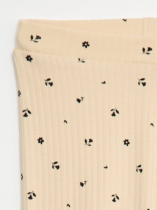 Legging met print van ribstof - Kiabi Legging met print van ribstof - Kiabi