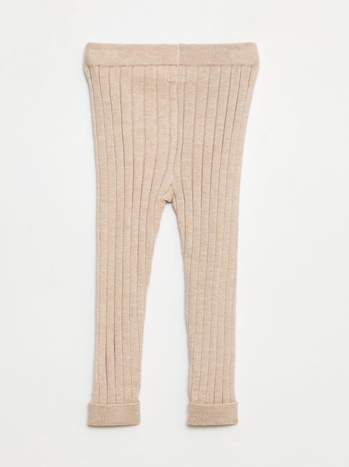 Legging met ribbeltetuur - Kiabi