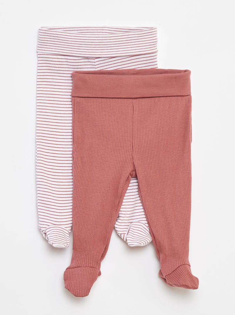 Legging met voetjes Rose - Kiabi