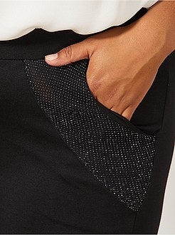 Legging met zakken met pailletten - Kiabi