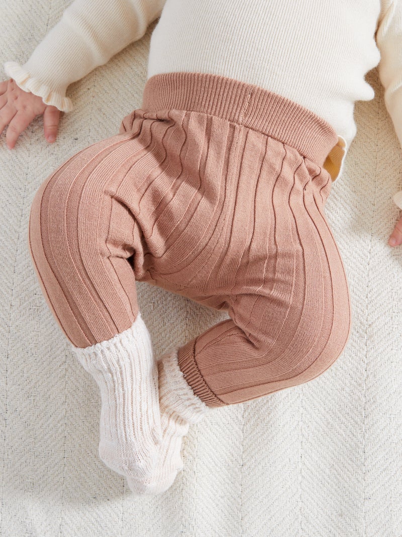 Legging + sokken - 2-delig BRUIN - Kiabi