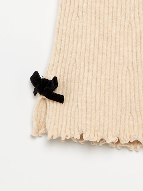 Legging van compact geribd breisel - Kiabi
