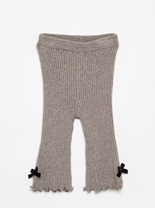 Legging van compact geribd breisel - Kiabi