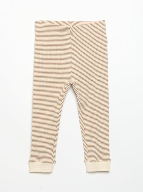 Legging van geribde jerseytricot - Kiabi