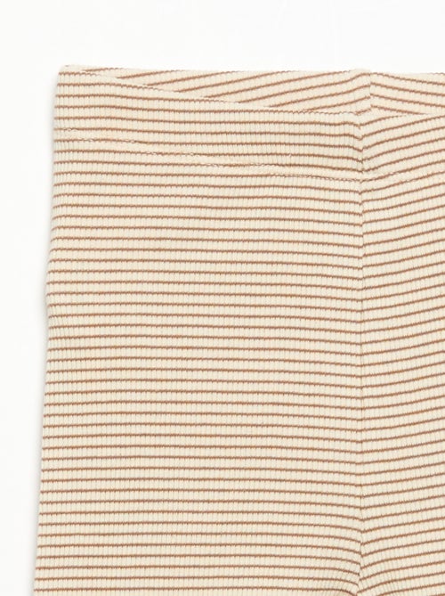 Legging van geribde jerseytricot - Kiabi