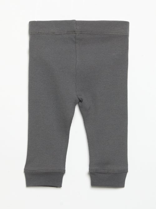 Legging van geribde jerseytricot - Kiabi