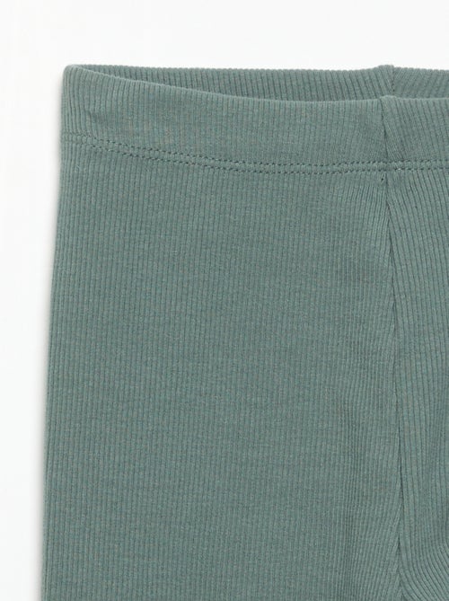 Legging van geribde jerseytricot - Kiabi