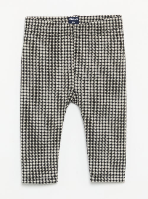 Legging van geruwde flanel - Kiabi
