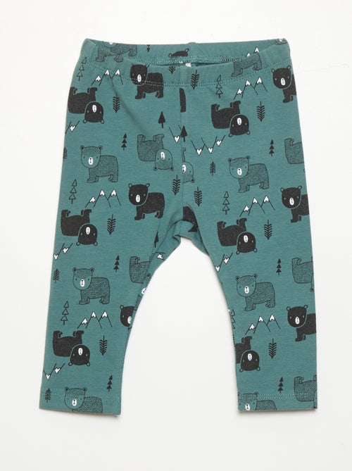 Legging van jersey met print - Kiabi