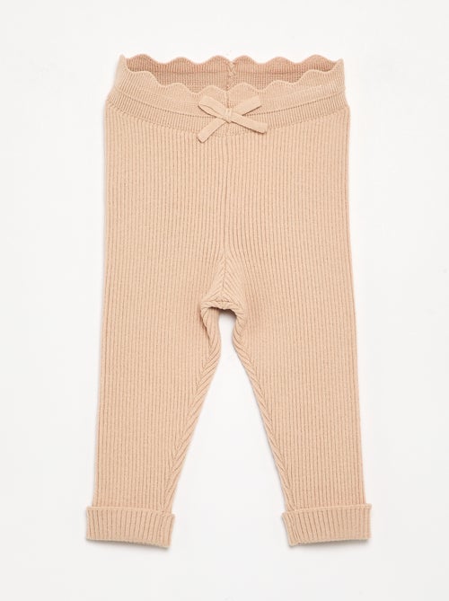 Legging van jerseytricot met strik in de taille - Kiabi Legging van jerseytricot met strik in de taille - Kiabi