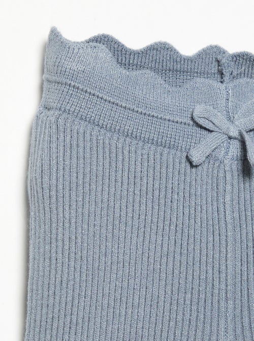 Legging van jerseytricot met strik in de taille - Kiabi
