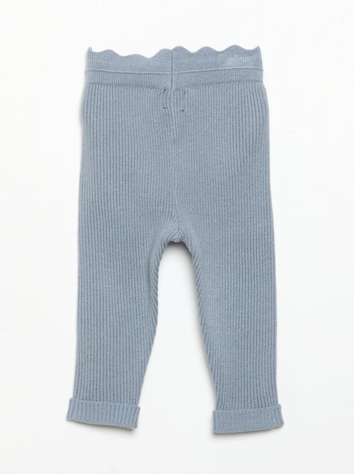 Legging van jerseytricot met strik in de taille - Kiabi