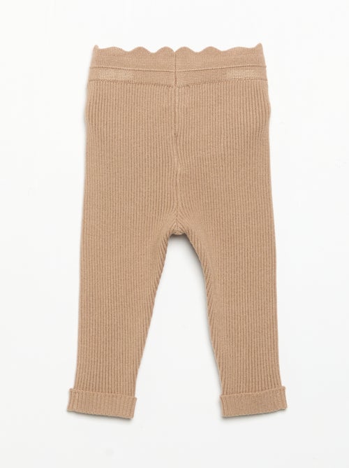 Legging van jerseytricot met strik in de taille - Kiabi