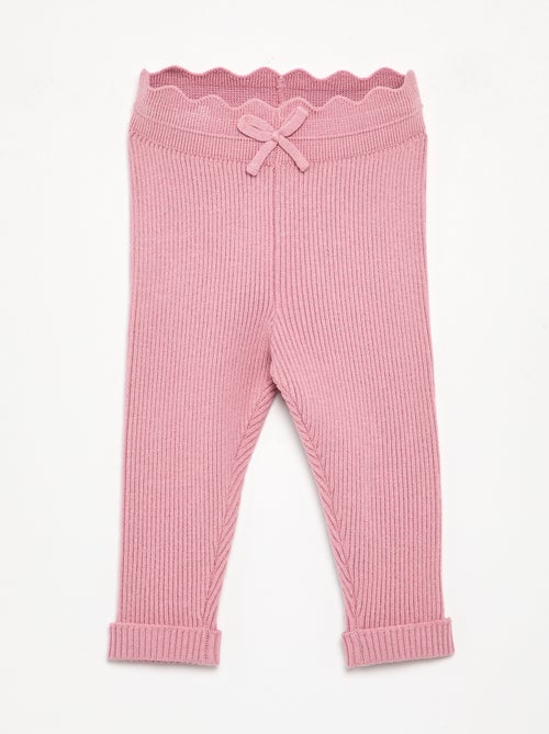 Legging van jerseytricot met strik in de taille - Kiabi Legging van jerseytricot met strik in de taille - Kiabi