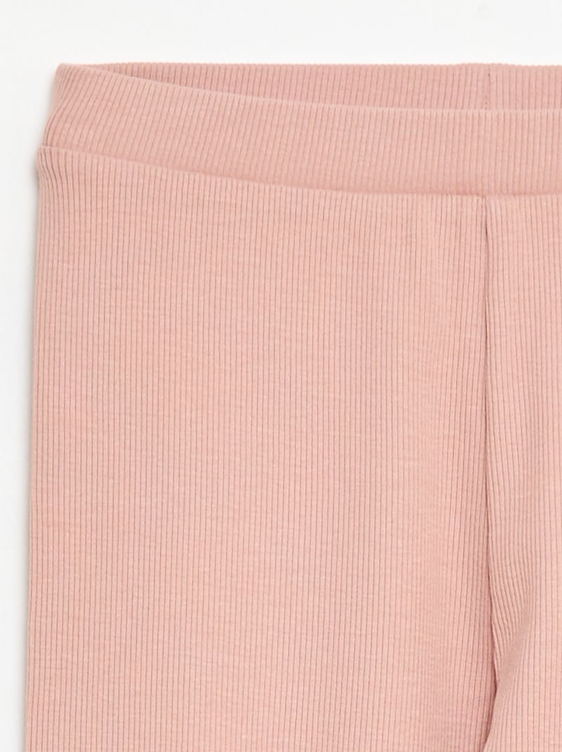 Legging van katoenen tricot Rose - Kiabi