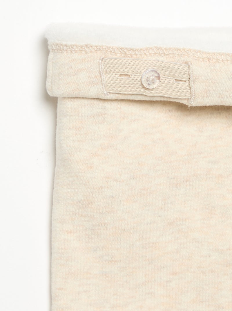 Legging van molton Biege - Kiabi
