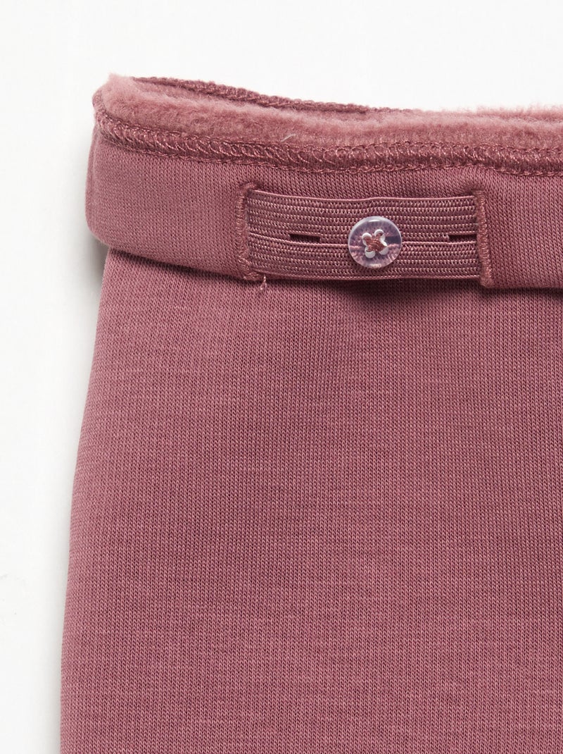 Legging van molton Rose - Kiabi
