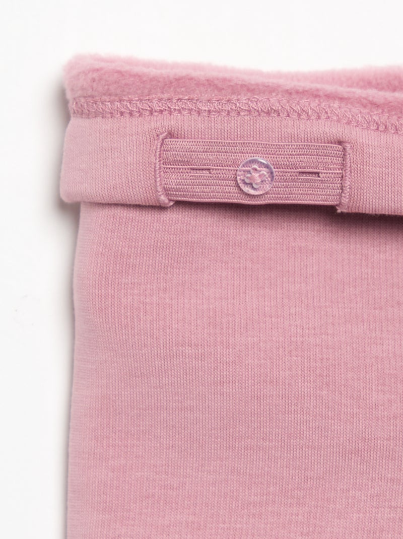 Legging van molton Rose - Kiabi