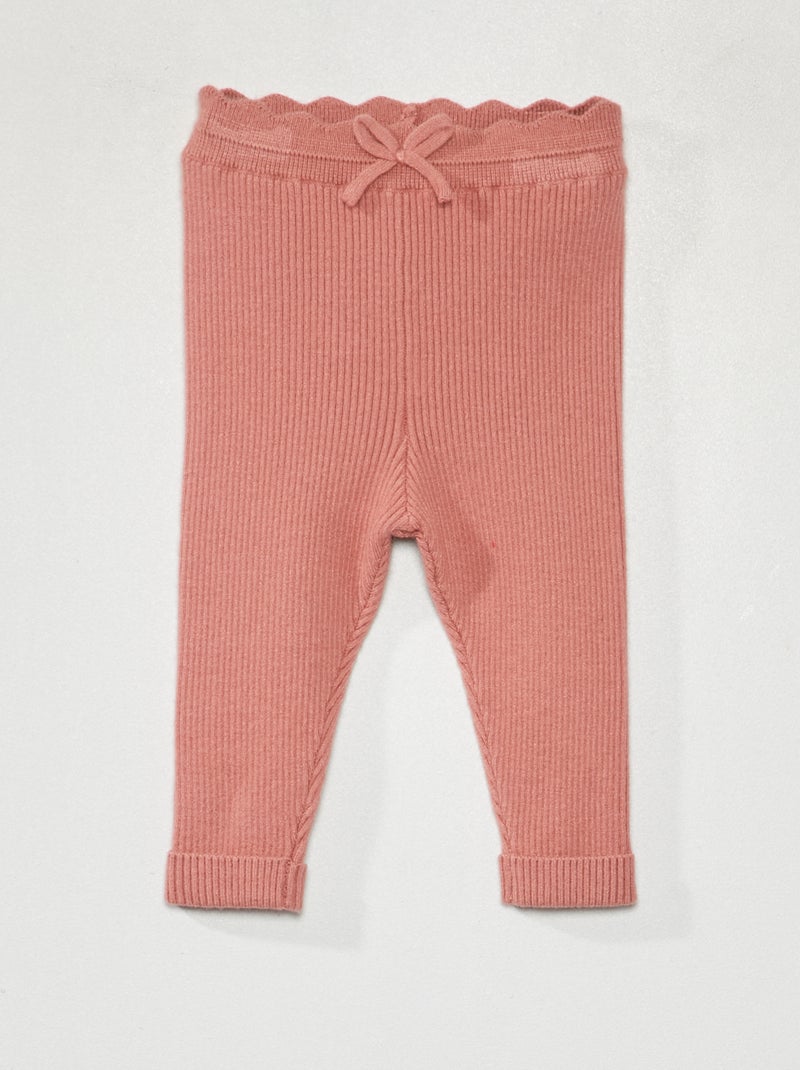 Legging van ribstof ROSE - Kiabi
