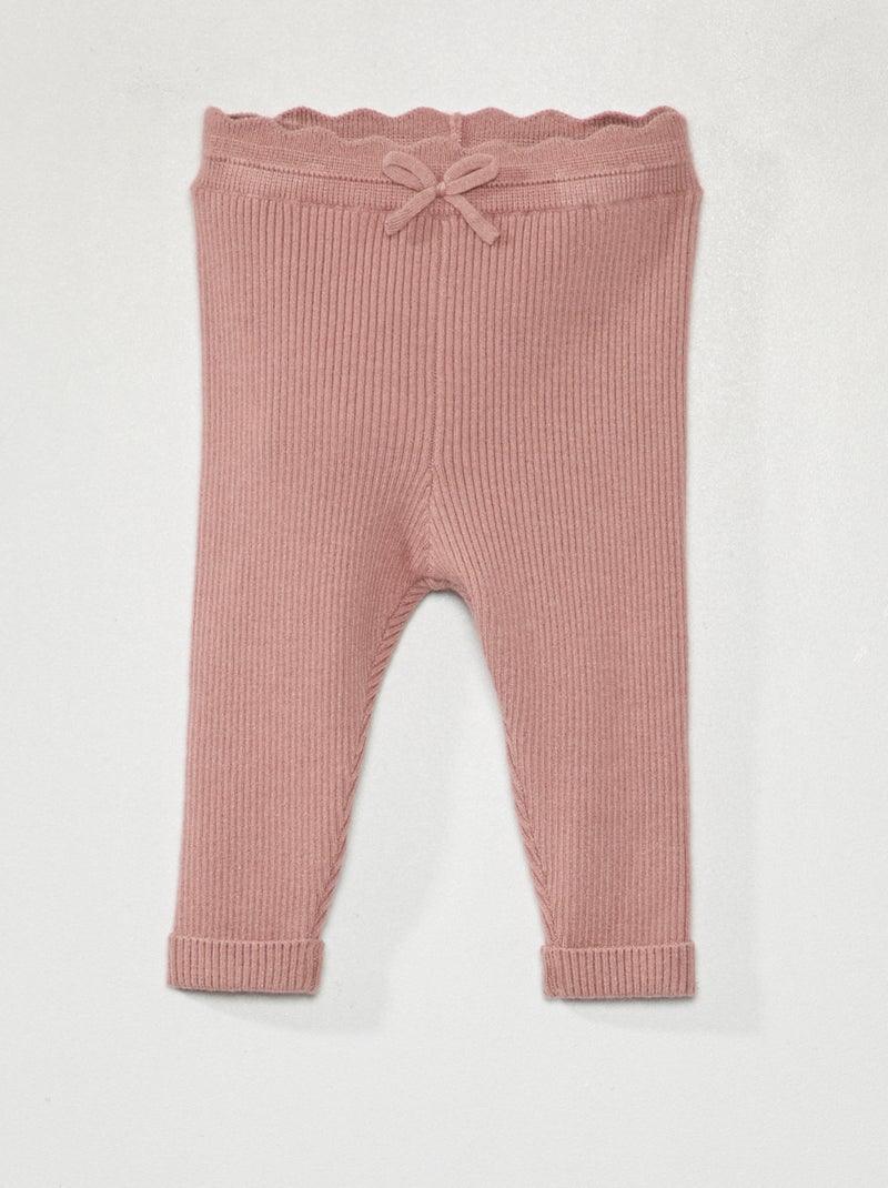 Legging van ribstof ROSE - Kiabi