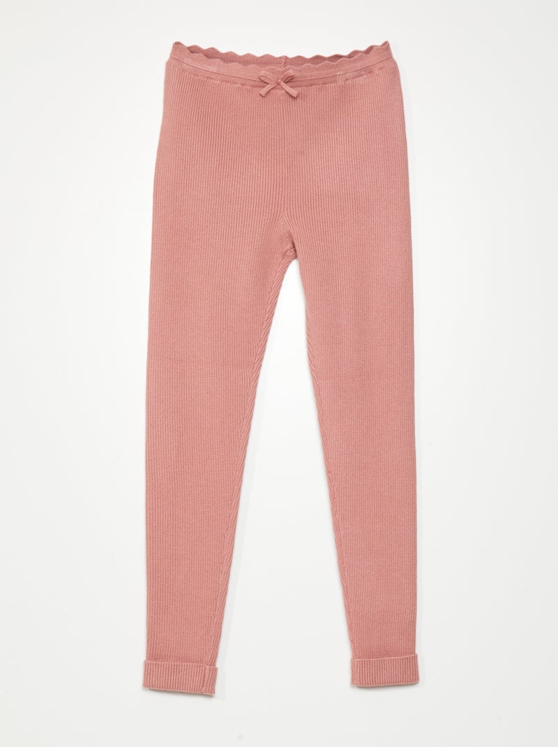 Legging van ribstof ROSE - Kiabi