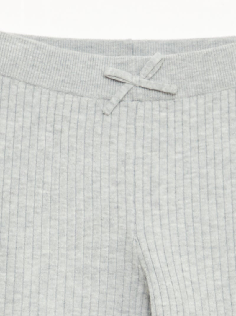 Legging van tricot Grijs - Kiabi