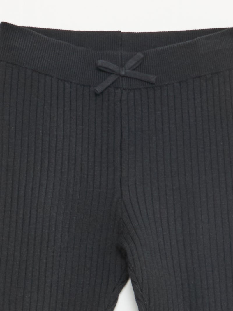 Legging van tricot Zwart - Kiabi