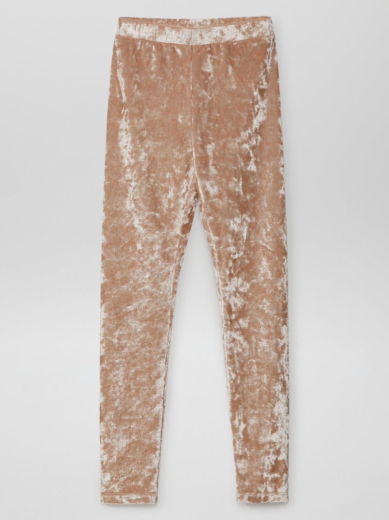 Legging van velours BIEGE - Kiabi