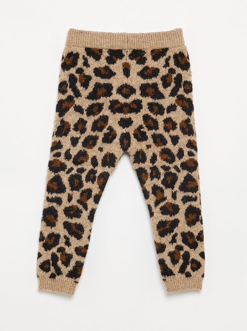 Leopardprint legging van jerseytricot - Kiabi Leopardprint legging van jerseytricot - Kiabi