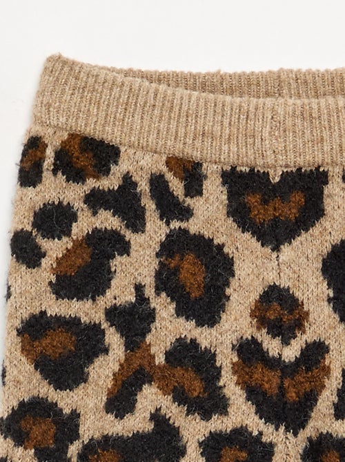 Leopardprint legging van jerseytricot - Kiabi Leopardprint legging van jerseytricot - Kiabi