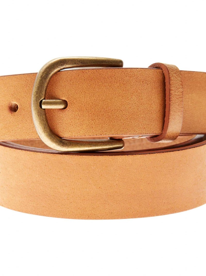 Leren riem khaki - Kiabi