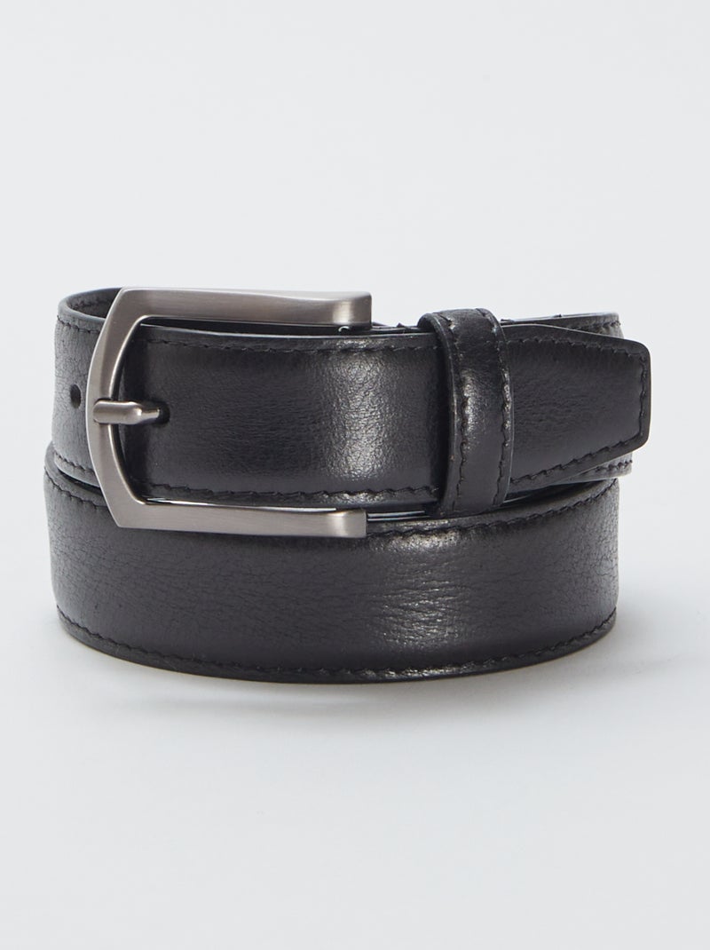 Leren riem ZWART - Kiabi