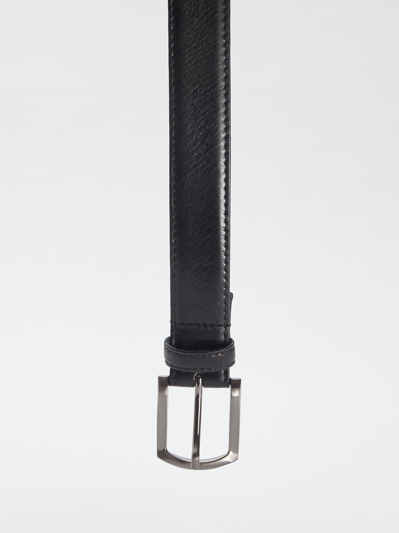 Leren riem ZWART - Kiabi