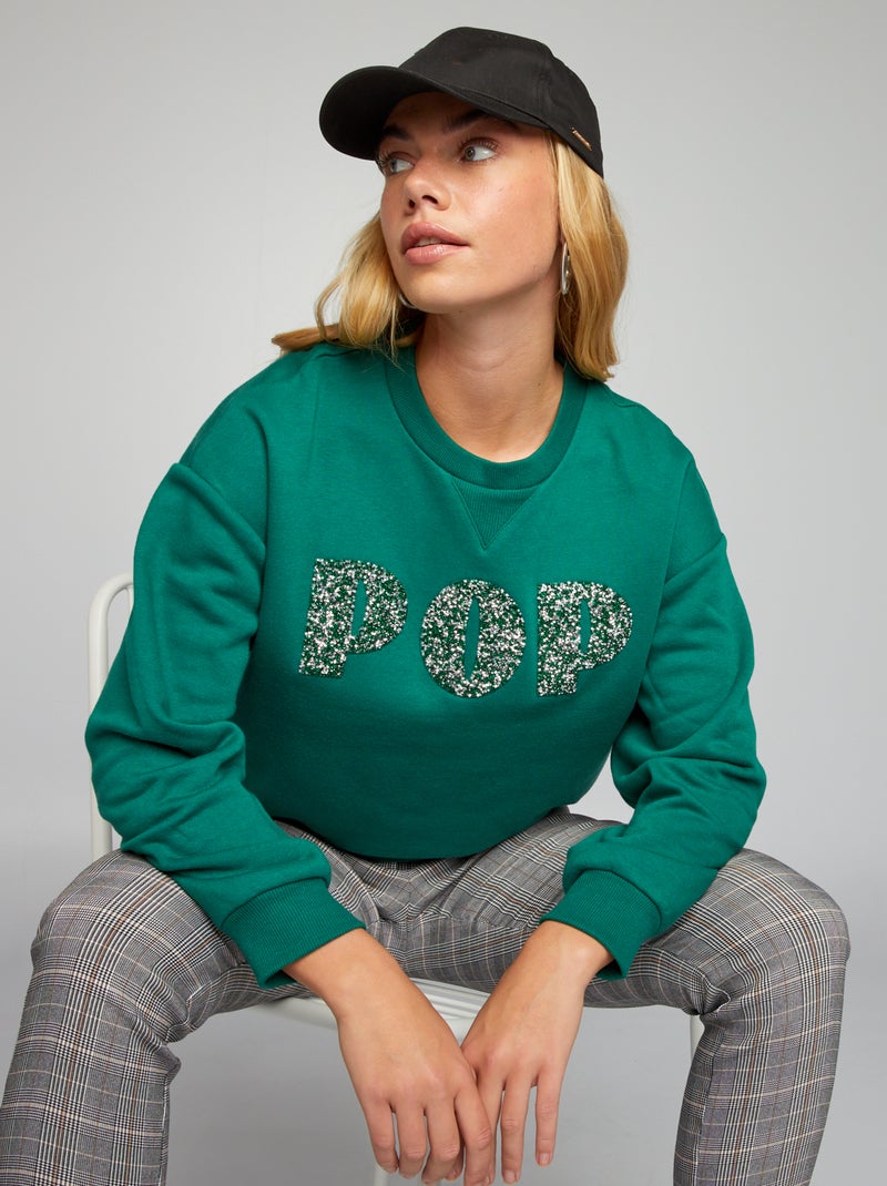 Leuke sweater GROEN - Kiabi