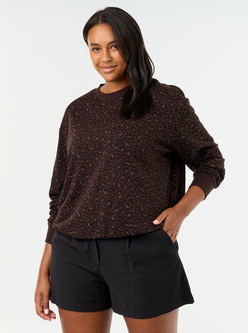 Licht bedrukt sweatshirt van French Terry - Kiabi