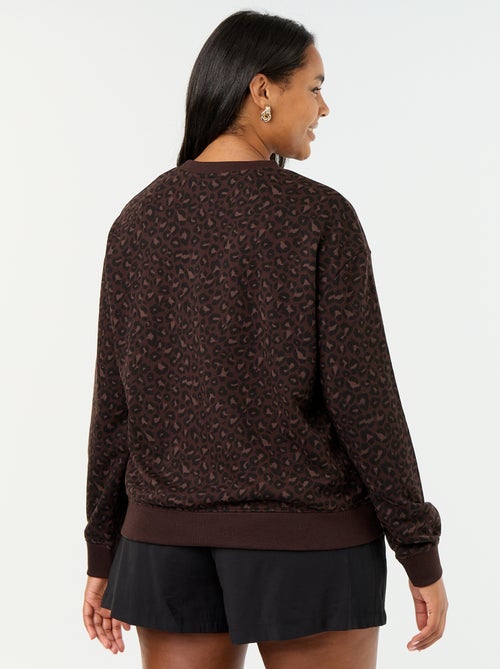 Licht bedrukt sweatshirt van French Terry - Kiabi