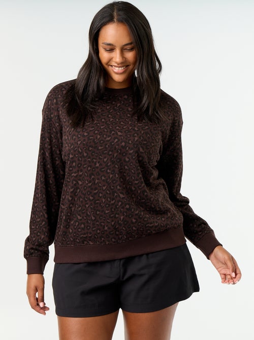 Licht bedrukt sweatshirt van French Terry - Kiabi