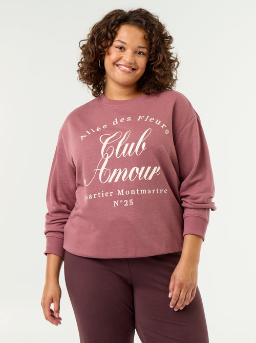 Licht bedrukt sweatshirt van French Terry - Kiabi Licht bedrukt sweatshirt van French Terry - Kiabi