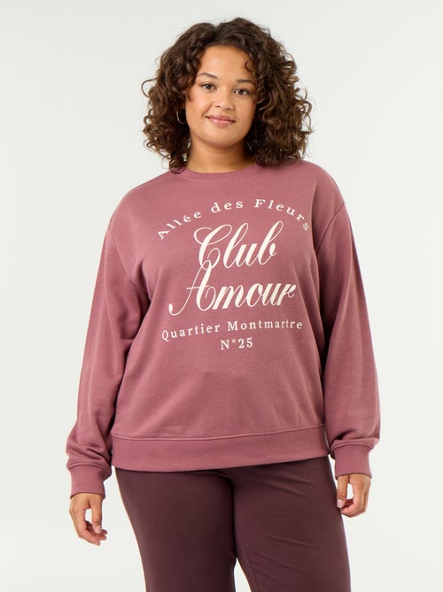 Licht bedrukt sweatshirt van French Terry - Kiabi Licht bedrukt sweatshirt van French Terry - Kiabi