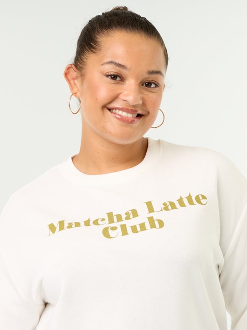 Licht bedrukt sweatshirt van French Terry - Kiabi