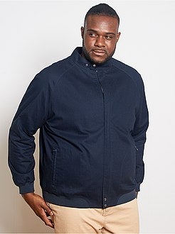 Herenmode grote maten - Licht bomberjack van twill - Kiabi
