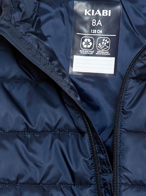 Licht donsjack met capuchon - Kiabi