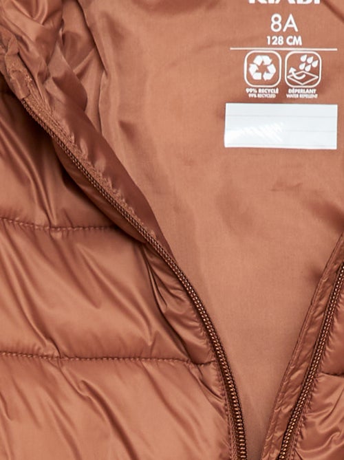 Licht donsjack met capuchon - Kiabi