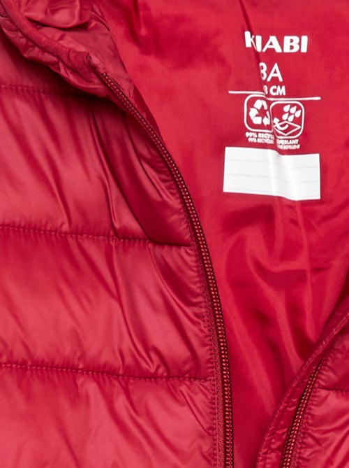 Licht donsjack met capuchon - Kiabi