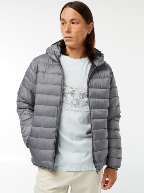 Licht donsjack met capuchon - Kiabi